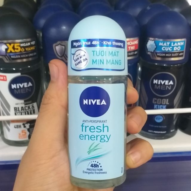 Lăn Ngăn Mùi NIVEA  Tươi Mát Sức Sống 50ml