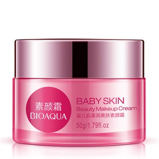 Kem Dưỡng Ẩm 24h Và Trang Điểm Nhẹ giảm Mụn, Phục Hồi, Sáng Da Baby Skin Bioaqua- t534