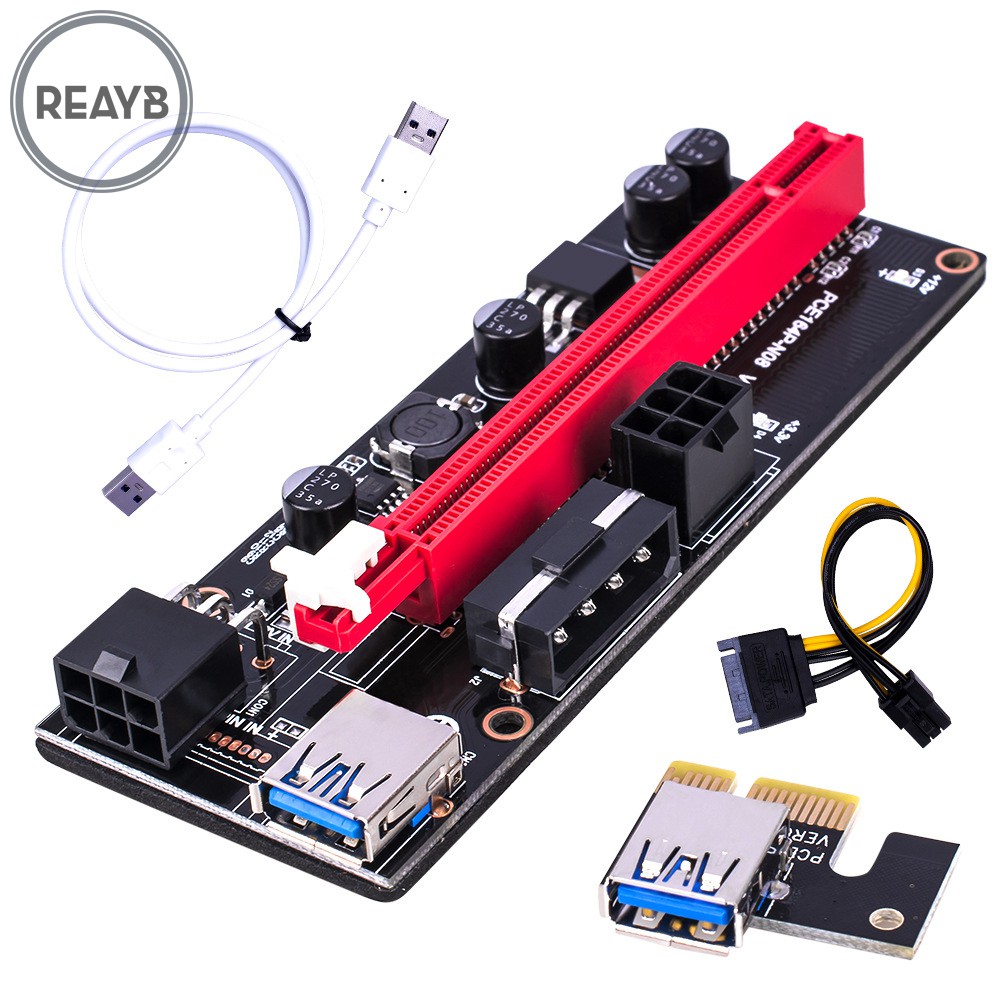 Card Đồ Họa Pci-E Riser 009s 16x Với Cổng Usb 3.0