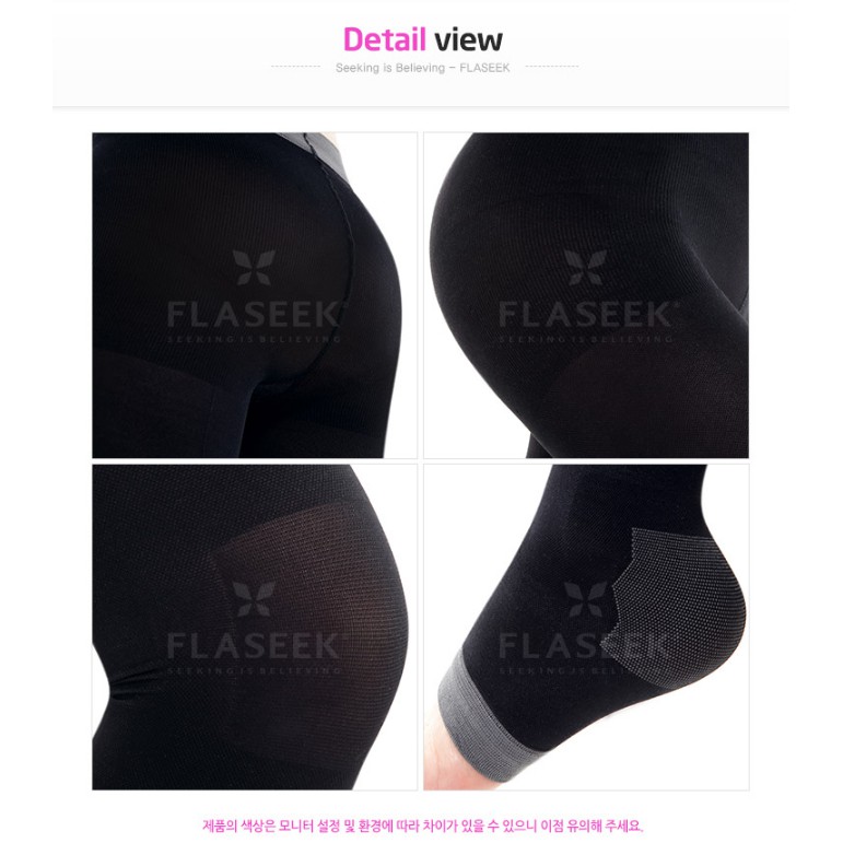 (FLASEEK) Quần tất legging định hình thon chân Flaseek leggings seamless Black