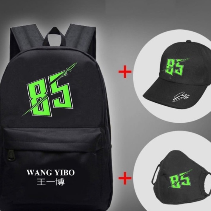 Balo Vương Nhất bác Wang yibo , combo balo mũ vương nhất bác có in theo yêu cầu