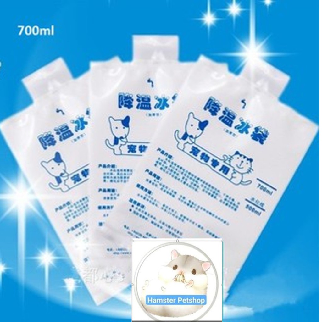 Túi gel làm mát cho hamster, Guinea Pig (bọ ú, chuột lang), thỏ, sóc bắc mỹ, chinchill