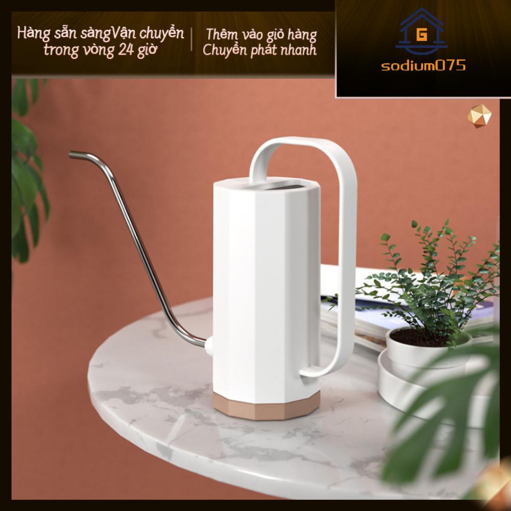 Sodium075 Bình tưới cây có thể dài bằng thép không gỉ nước tay cầm lớn nhân bản cho sân vườn