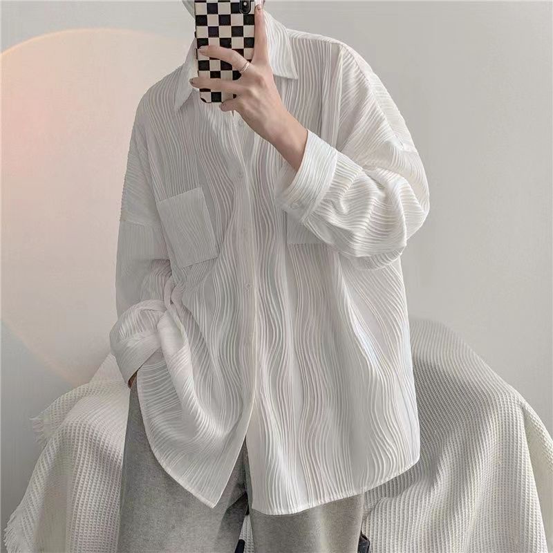 Áo Sơ Mi Nam Nữ Dài Tay Áo Sơ Mi Tay Dài Màu Trơn Thiết Kế Đơn Giản Thời Trang Hàn Quốc Cao Cấp Cho Nam Và Nữ Áo Sơ Mi Nam Dài Tay Dáng Rộng Phong Cách Hàn Quốc Mớiáo sơ mi hoạ tiết