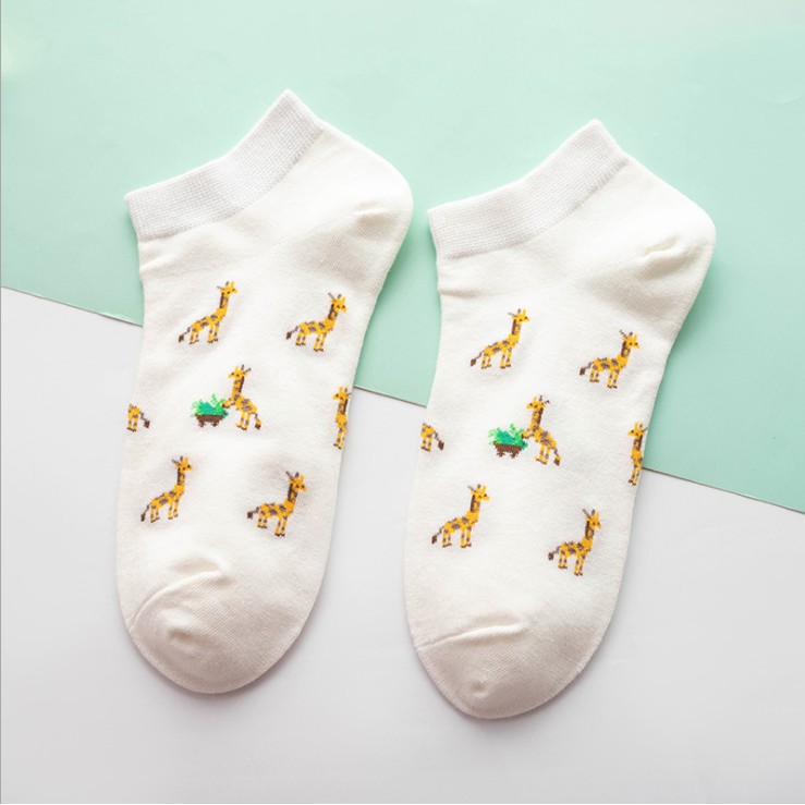 Set tất nữ, vớ nữ socks cổ ngắn nữ cute Caramella