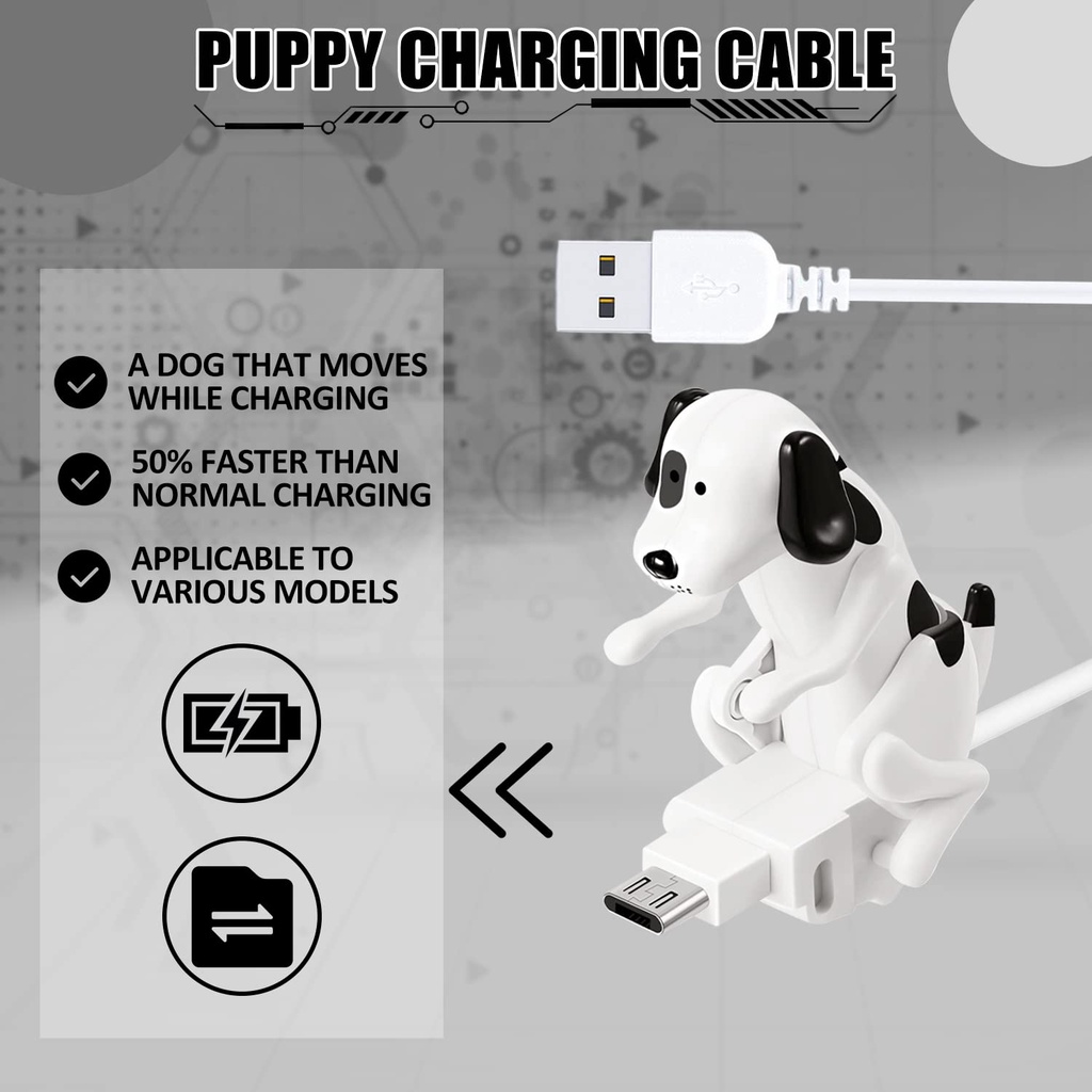 Dây Cáp Sạc Nhanh USB Hình Chú Chó Điện Thoại iPhone Android Type-c Nhiều Mẫu Mã Đáng Yêu