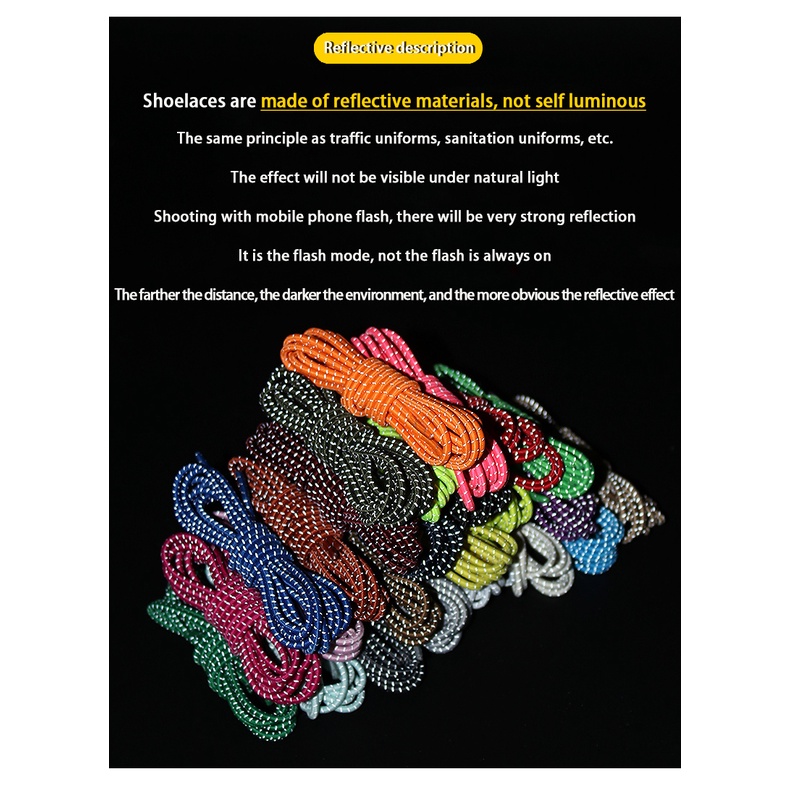 1 Cặp Dây Buộc Giày Hình Viên Nang Kim Loại Phản Quang Co Giãn Không Cần Buộc