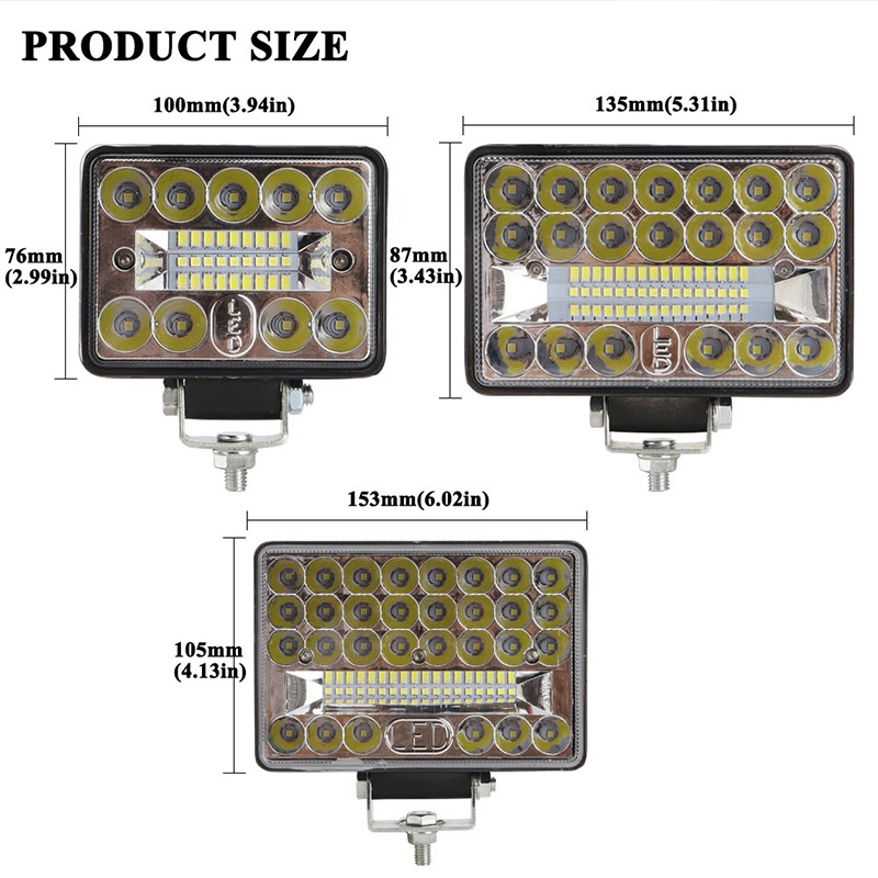 Set 1/2 thanh đèn sương mù LYMOYO 3030 LED 48SMD 144W 4x4 cho xe tải/ ô tô có bán lẻ