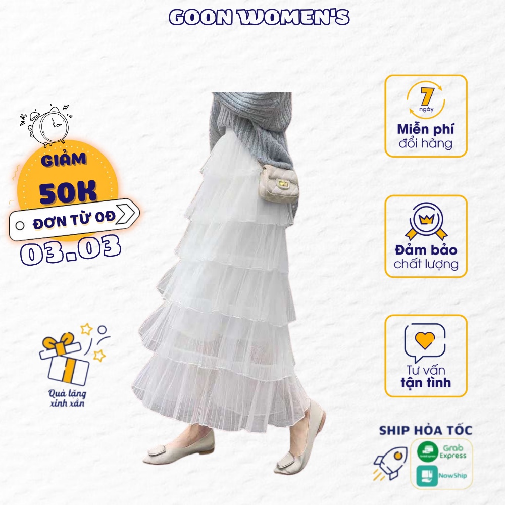 Chân Váy Nhiều Tầng Tiểu Thư Goon Women's - 112