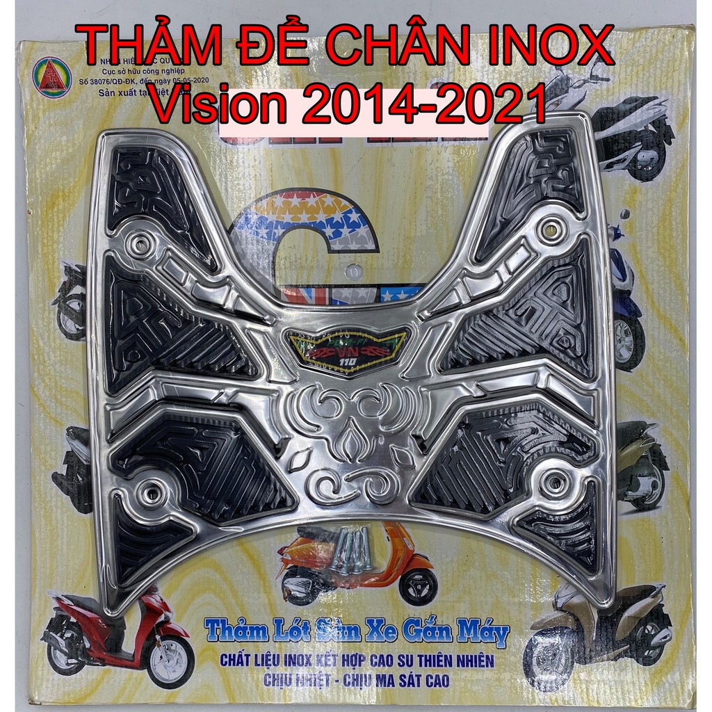 Thảm inox lót sàn để chân Vision 2014 - 2021 (giá 1 cái)