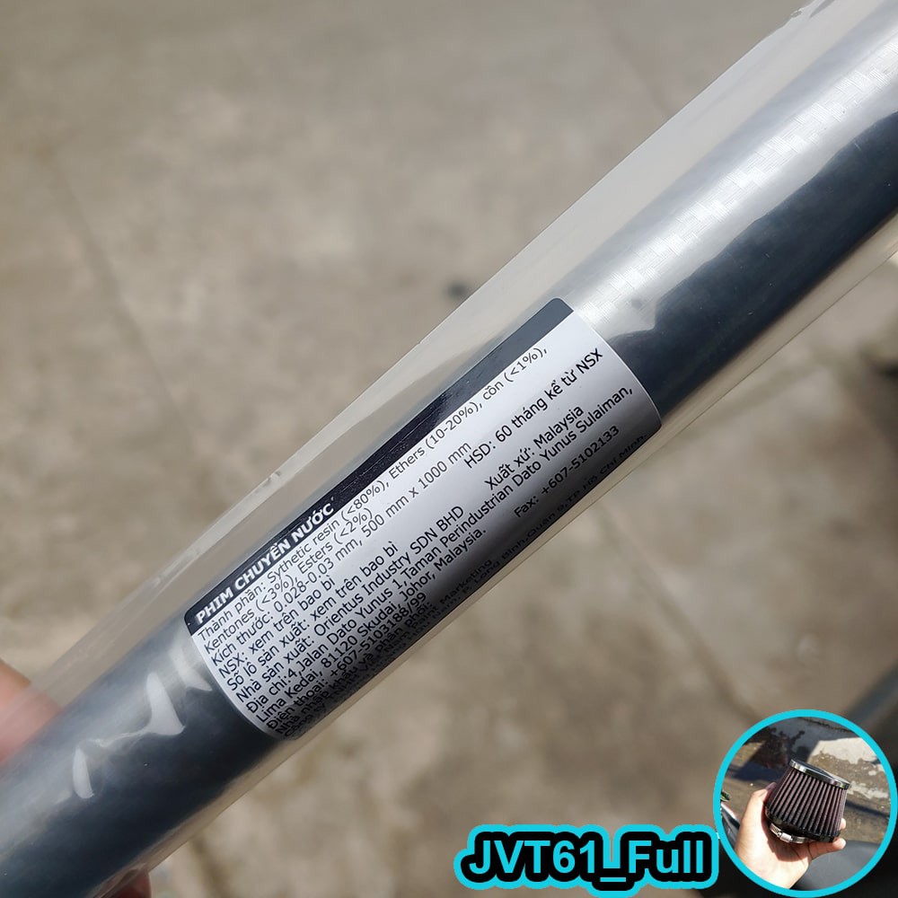 Sơn nhúng carbon samurai Film  kích thước 0,5m x 1m vân cacbon fiber đen và trắng