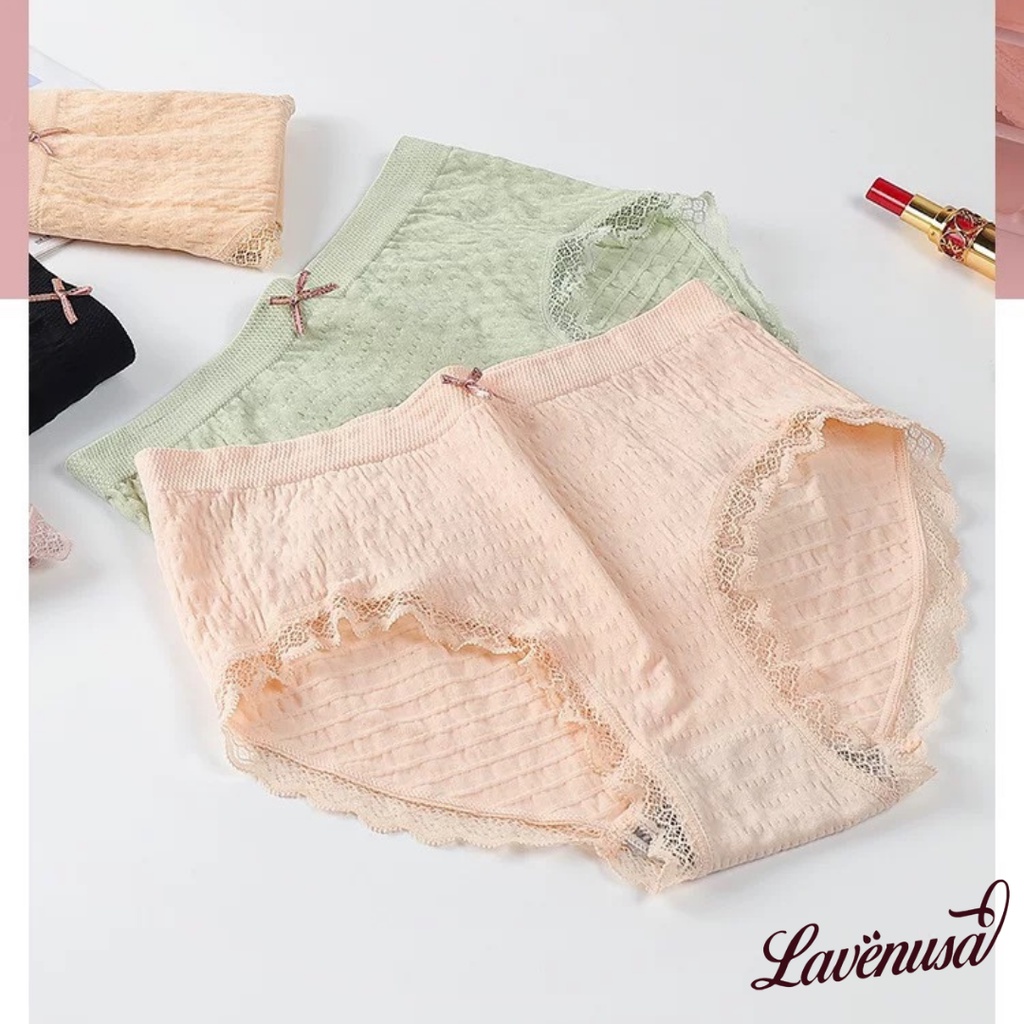 Quần lót nữ cotton cao cấp kháng khuẩn mềm mại thoáng khí LAVENUSA QL50