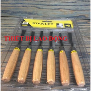 Đục gỗ bộ 6 chi tiết 1/4" stanley stht16120-8