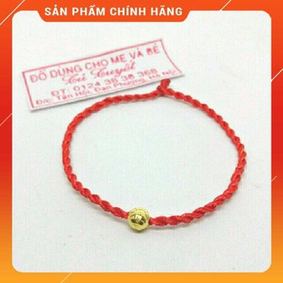 Vòng may mắn bạc si vàng
