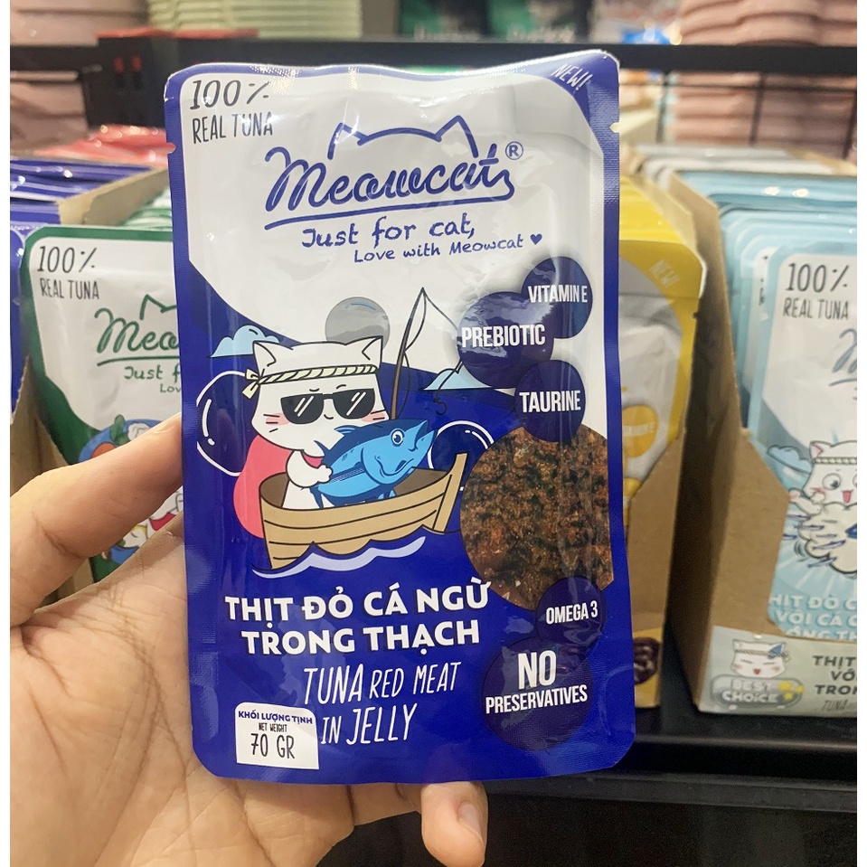 Pate Cho Mèo MEOWCAT - Thơm Ngon Nhiều Vị (Gói 70g)