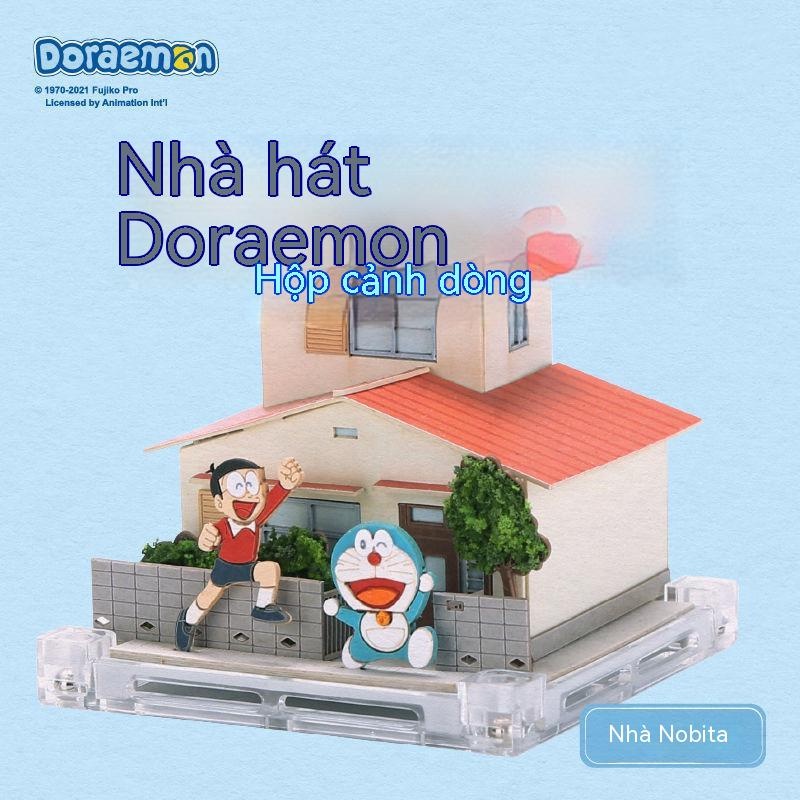 Bộ truyện Đôrêmon Chính hiệu Nhà hát Nhỏ mô hình giấy DIY Thủ công hộp mù Quà tặng sản xuất cảnh