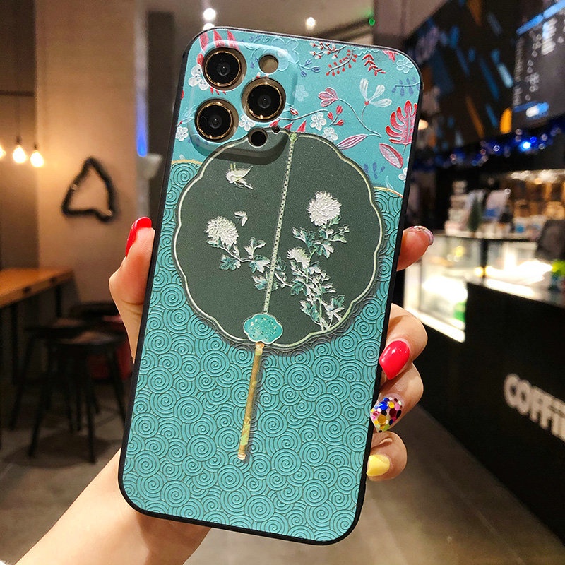 Ốp điện thoại tpu mềm nhám họa tiết 3d thích hợp cho iPhone 13 12 11 Pro X XR XS Max SE 2020 7 8 Plus