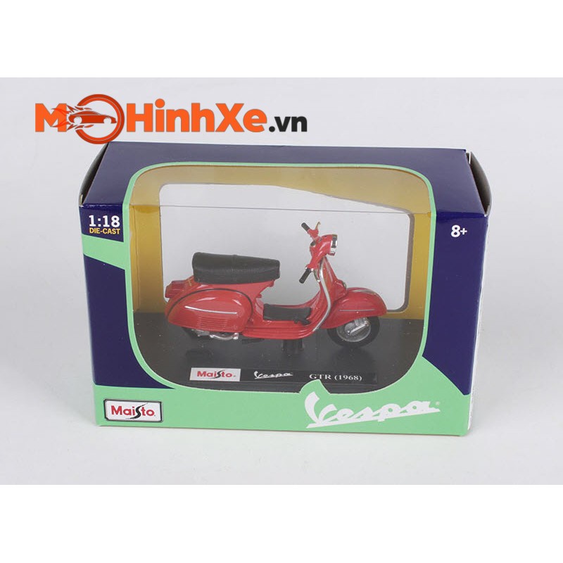 MÔ HÌNH XE VESPA GTR 1968 1:18 MAISTO