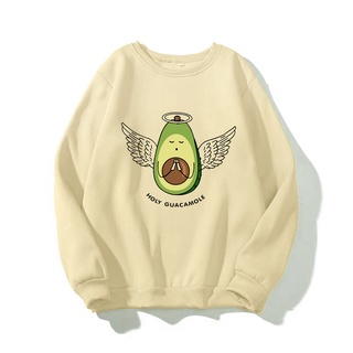 ÁO SWEATER UNISEX NAM NỮ <Nhiều màu sắc> FORM RỘNG IN HÌNH QUẢ BƠ THIÊN THẦN SIÊU CUTE