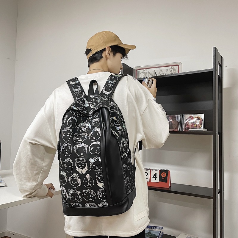 Ba Lô Học Sinh Phong Cách Graffiti Thời Trang Mới 2022