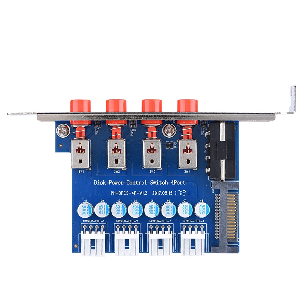 Professional Hard Drive Power Switch Module Intelligent Control Hard Disk Manage Module 4-way Hard Drive Power ELEN