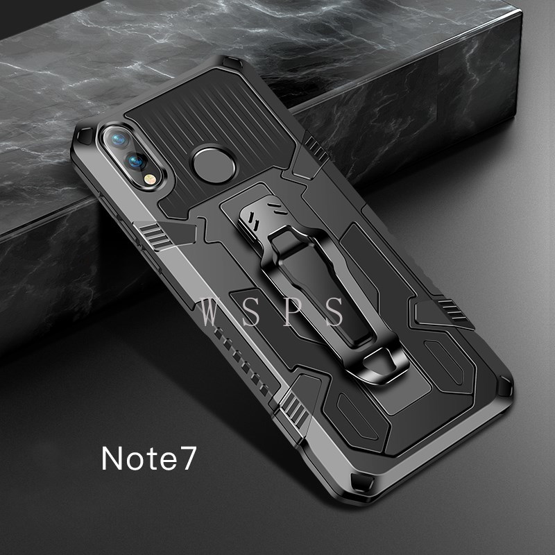 Ốp điện thoại TPU+PC kiểu áo giáp cứng chống sốc cho Xiaomi Redmi Note 8 Pro Note 8 Note 7 Pro Note 7S Note 7