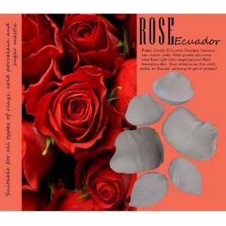 Rose Leaf - Khuôn vân nhựa dẻo hoa đất lấy vân 2 mặt