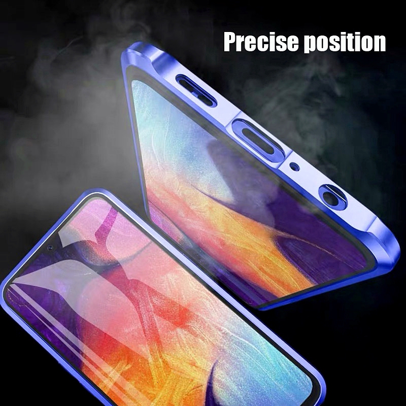 Ốp điện thoại 2 mặt kính cường lực dành cho Samsung S20 Ultra S10 Plus S10E S10 Lite S10 5G A91