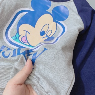 SET BỘ MICKEY PHỐI QUẦN XANH THAN