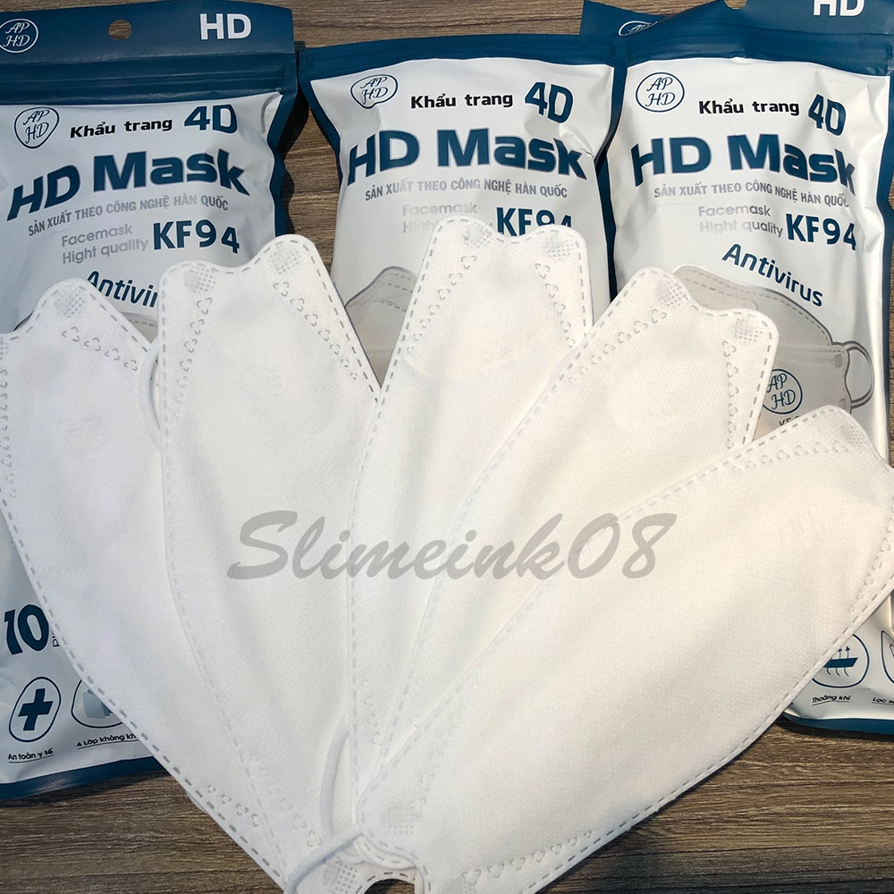 Khẩu trang HD Mask KF94 Theo Công Nghệ Hàn Quốc set 50 chiếc