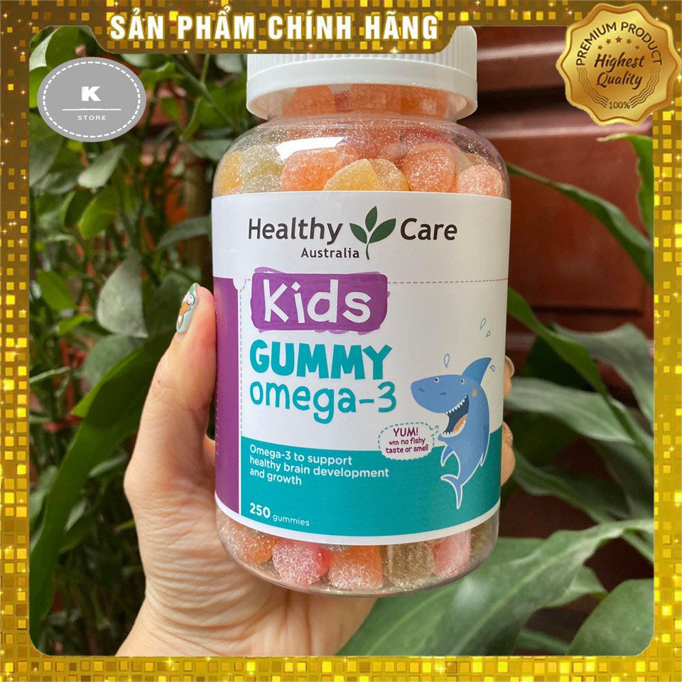 Kẹo Dẻo Bổ Sung Omega 3 Cho Bé Kids Gummy Omega 3 Healthy Care