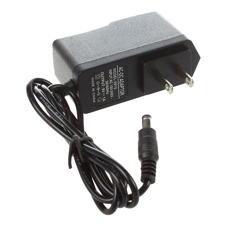 Bộ Nguồn Ac Dc 9v Kèm Dây Cáp 5 Chiều Cho Bàn Đạp