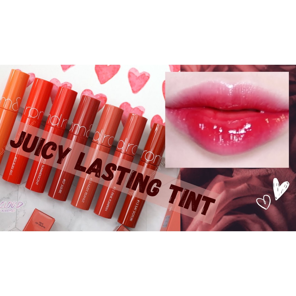 [MÀU 1-13] Son Tint Lì Romand Juicy Lasting Tint 5.5g