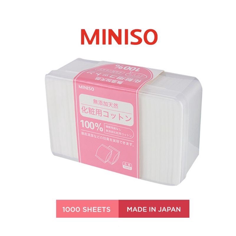 BÔNG TẨY TRANG MINISO 1000MIẾNG HÀNG NHẬT CHÍNH HÃNG