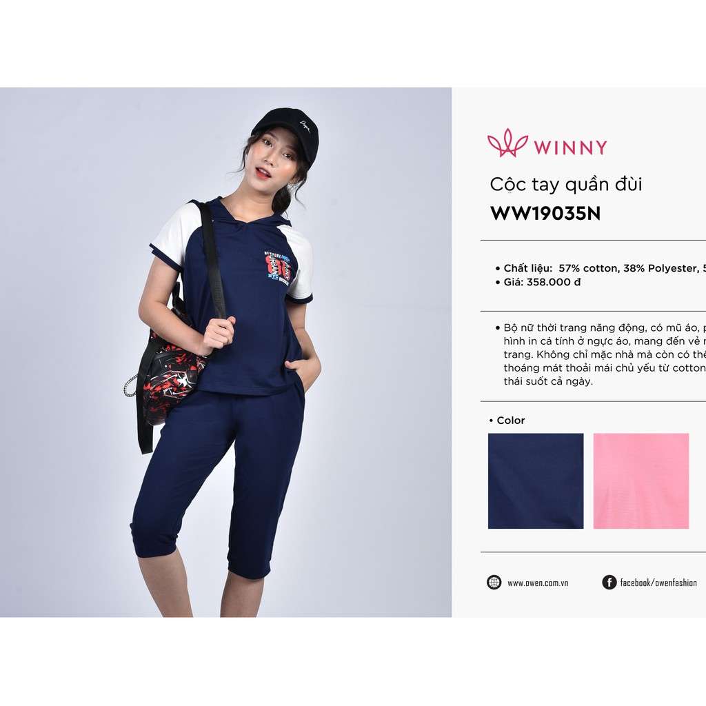 Bộ đồ lửng mặc nhà nữ Winny WF19035N