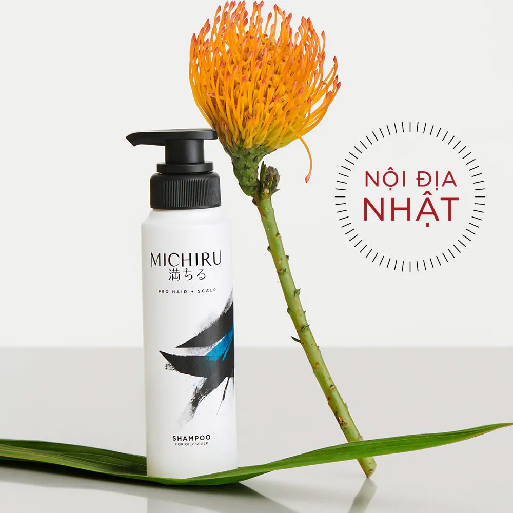 Bộ Gội Xả Michiru Ngăn Rụng Tóc Cho Da Đầu Nhờn Shampoo & Conditioner For Oily Scalp 180gx2
