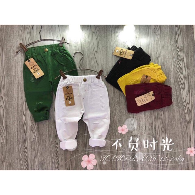 Compo 14 quần cho bé ( trắng- vàng)