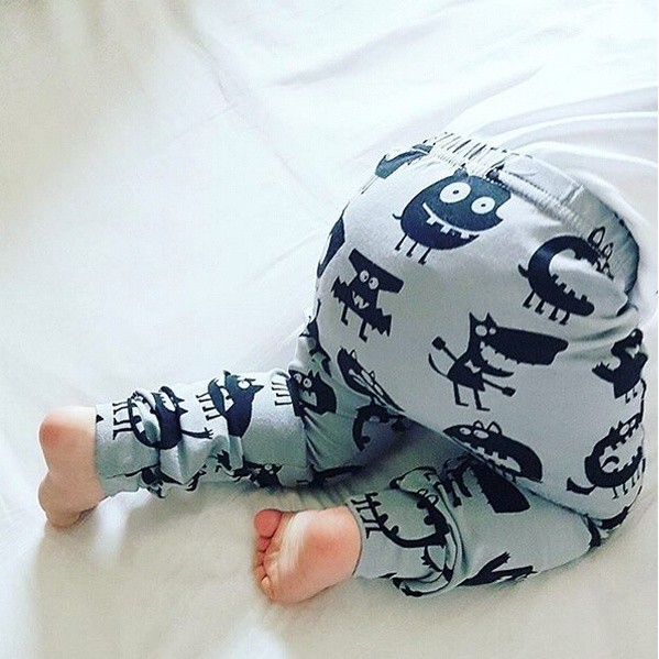 Quần Dài In Hình Động Vật Cho Bé