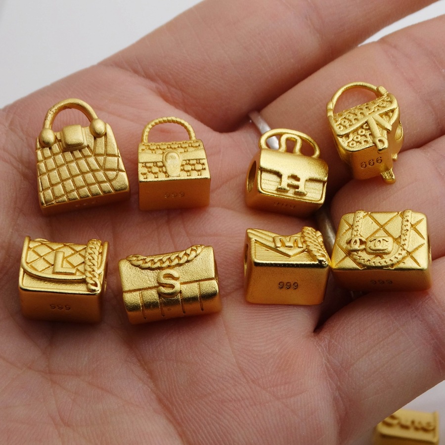 Phụ Kiện Hạt Làm Vòng Tay Hình Túi Xách Thời Trang D2