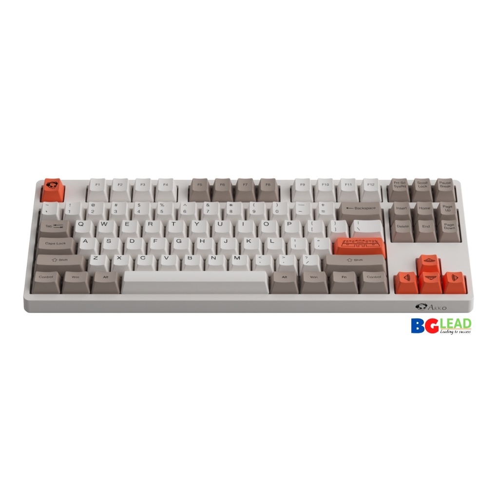 [Chính hãng] Bàn phím cơ AKKO 3087 V2 Steam Engine|Keycap Việt Nam| Foam tiêu âm chống ồn (Switch Blue|Orange|Pink V2)