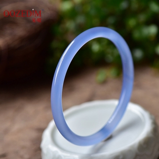 Vòng Đeo Tay Đá Mã Não Xanh Tự Nhiên Hình Trụ Dễ Thương