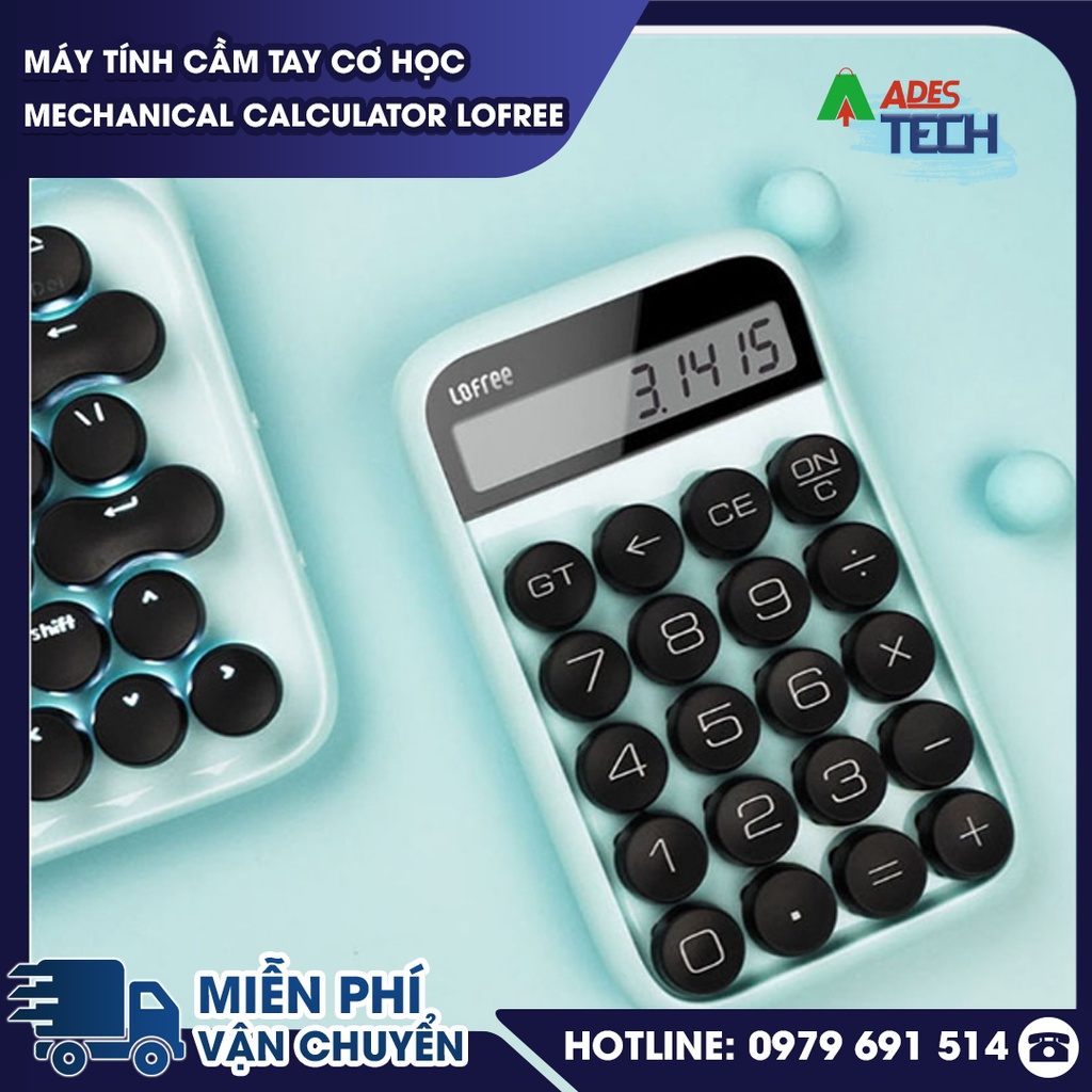 Máy tính Cầm tay Cơ học Mechanical Calculator Lofree - Chính hãng Xiaomi - Siêu xinh siêu Hot