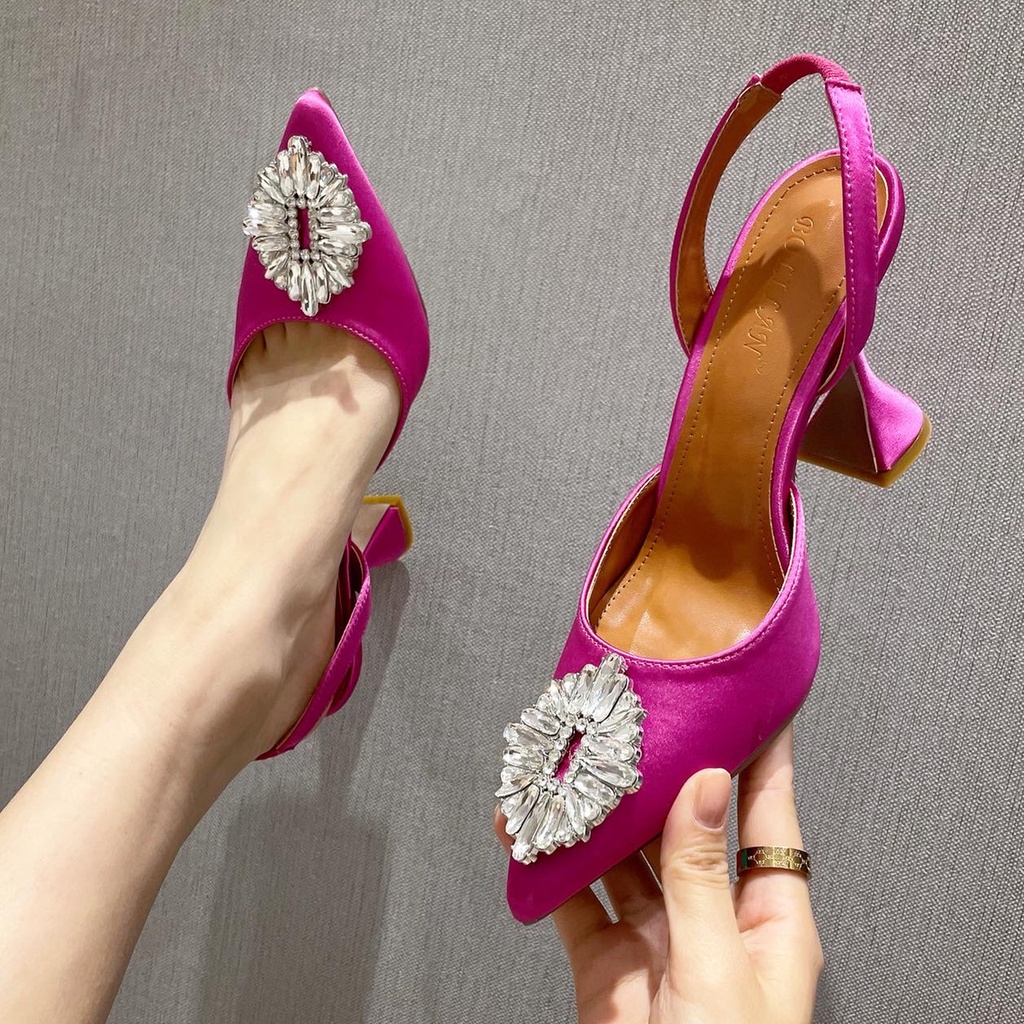 Giày Cao Gót Hoa Hướng Dương Size Lớn 35-42 Thời Trang Cho Nữ