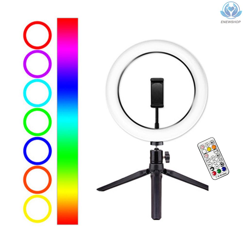 Vòng Đèn Led Rgb 10inch / 26cm 3500k-6500k Kèm Giá Đỡ Điện Thoại Và Điều Khiển Từ Xa | BigBuy360 - bigbuy360.vn