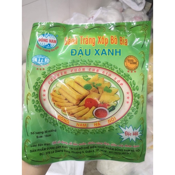 1 bịch bánh tráng bía đậu xanh