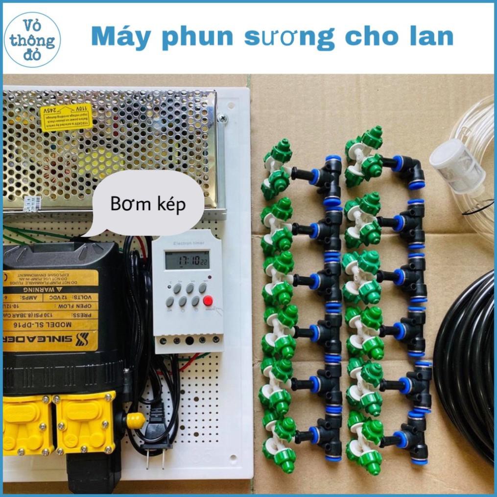 Bộ tưới lan  - 12 béc 4 cửa hẹn giờ