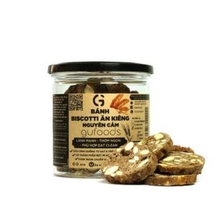 Bánh Biscotti nguyên cám GUfoods vị socola hũ 100gr
