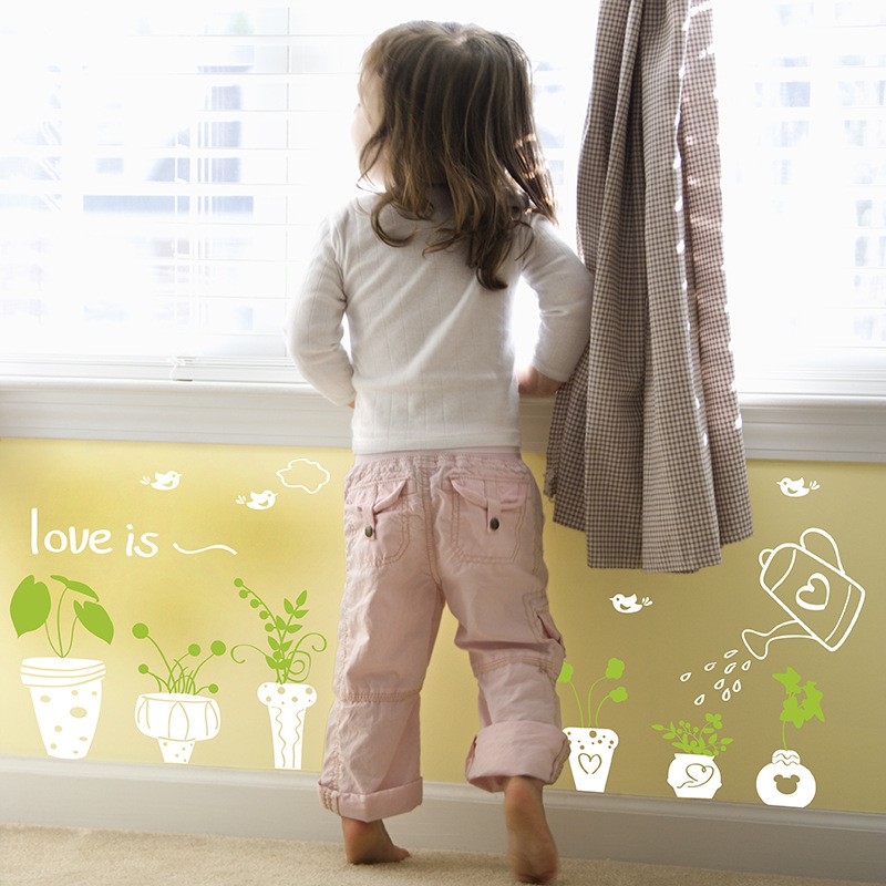 Decal Dán Tường Chủ Đề Hình Hoa - Được Chọn Mẫu