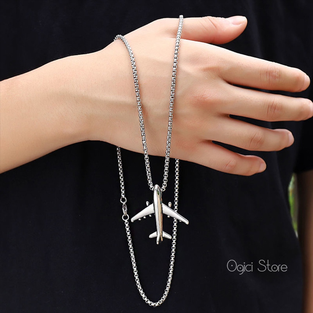 Dây chuyền nam nữ thời trang, Vòng cổ máy bay độc đáo cá tính phong cách đường phố, Unisex