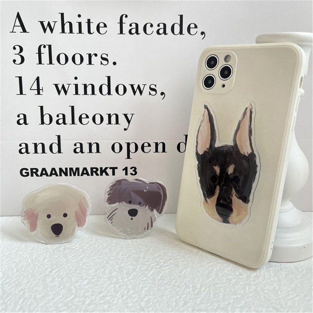 Giá Đỡ Điện Thoại Hình Chú Chó Hoạt Hình Bằng acrylic Có Thể Kéo Dài Tiện Lợi